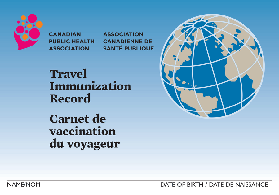 Travel Immunization Record / Carnet de vaccination du voyageur